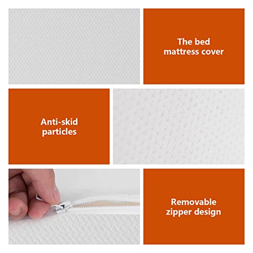 5 Inch Base Foam Mattress Medium Firm Mattresses CertiPUR-US Certified Bed-in-a-Box Pressure Relieving Full Size,Fiberglass Free，White