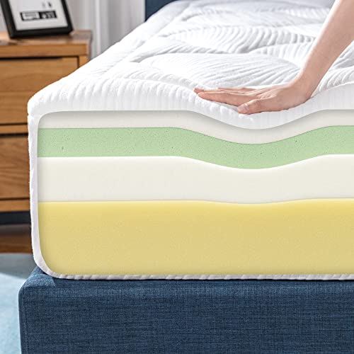ZINUS 8/10/12-inch Cloud Memory Foam Mattress, Pressure Relieving, Bed-in-a-Box, CertiPUR-US Certified (10 in, Twin), Off White