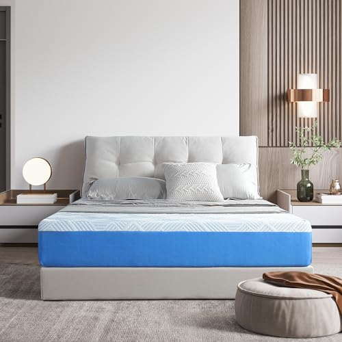 Olee Sleep Twin Mattress, 10 Inch Premium Cool Silk Gel Memory Foam Ma