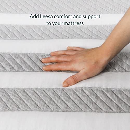 Leesa Mattress Topper with Cooling Foam and Washable Cover, Queen Size / 30-Night Trial