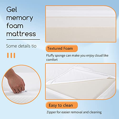 Materasso Queen Size In Memory Foam Gel - 30,5 Cm, Medio Rigido, Per Materasso Queen Size In Memory Foam Gel - 30,5 Cm, Medio Rigido, Per