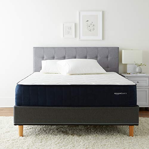 Amazon Basics Signature Hybrid Mattress - Cushion Firm Feel - Gel Infused Memory Foam for Deeper Support - Cool to Touch top Fabric - CertiPUR-US Certified - 12-inch, King