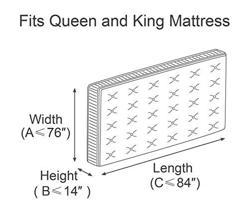 ComfortHome Mattress Bag for Moving and Storage, Queen and King Size, 2 Pack