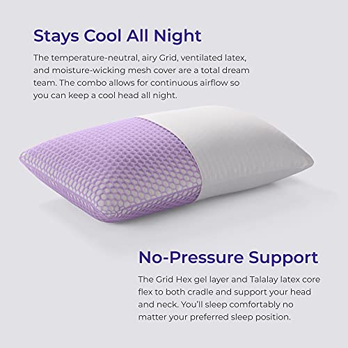 Purple Harmony Pillow  The Greatest Pillow Ever Invented, Hex Grid, N