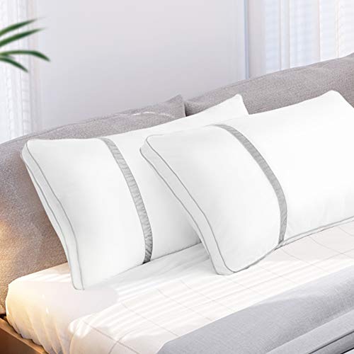 Bedsure Firm Pillows Queen Size Set of 2, Supportive, Down Alternative  Pillow for Side and Back Sleeper 