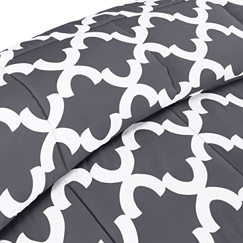 Utopia Bedding Twin Comforter Set Kids (Grey) with 1 Pillow Sham - Bedding Comforter Sets - Down Alternative Comforter - Soft and Comfortable - Machine Washable