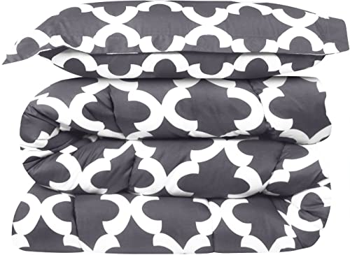 Utopia Bedding Twin Comforter Set Kids (Grey) with 1 Pillow Sham - Bed