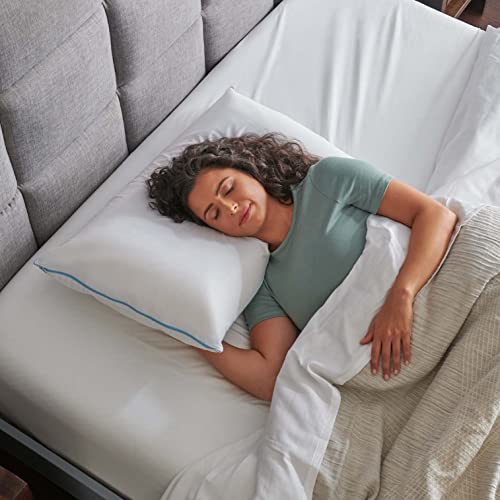 Tempur-Pedic TEMPUR-Body Pillow, Queen & TEMPUR-Cloud Breeze Dual Cooling Pillow, Queen , White