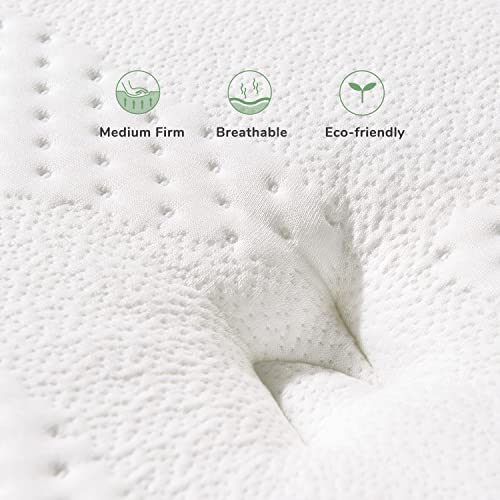 Novilla Full Mattress, 12 Inch Hybrid Pillow Top Full Size Mattress in a Box with Gel Memory Foam & Individually Wrapped Pocket Coils Innerspring for a Cool & Peaceful Sleep