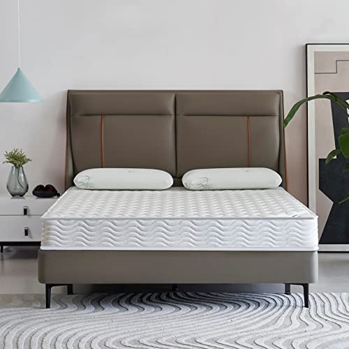 Home Life 6 Inch Twin Size Innerspring Mattress by Oliver & Smith - Comfort Foam Soft Quilted Top - Medium Firm - Rolled in a Box