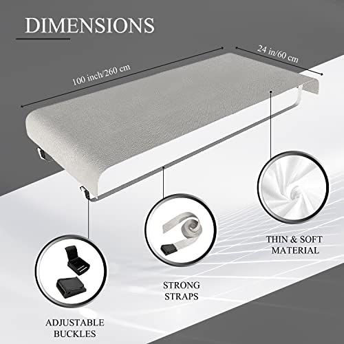 [Bed Bridge Twin to King] Split King Gap Filler for Adjustable Bed - Mattress Connector Replaces a Mattress Gap Filler and Better Bedder Band. Twin to King Bed Converter Kit to Join Two Twin Beds