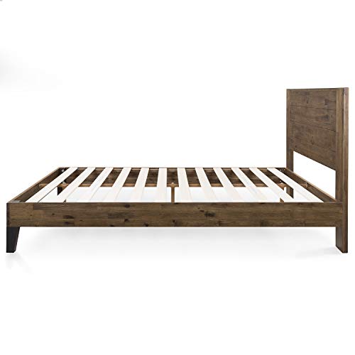 ZINUS Tonja Wood Platform Bed Frame with Headboard / Mattress Foundation with Wooden Slat Support / No Box Spring Needed / Easy Assembly, Full, 76.5"L x 53.6"W x 39.4"H