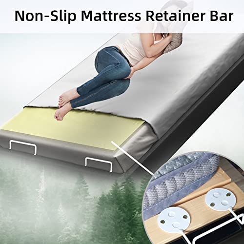 ECOHomes Mattress Retainer Bar - Mattress Slide Stopper Keep Mattress from  Sliding | Non Slip Mattress Holder for Bed Frame Prevents Slipping