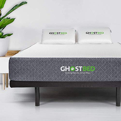 GhostBed Classic 11 Inch Cool Gel Memory Foam & Latex Mattress - Medium-Firm Feel, Made in The USA, Cal King