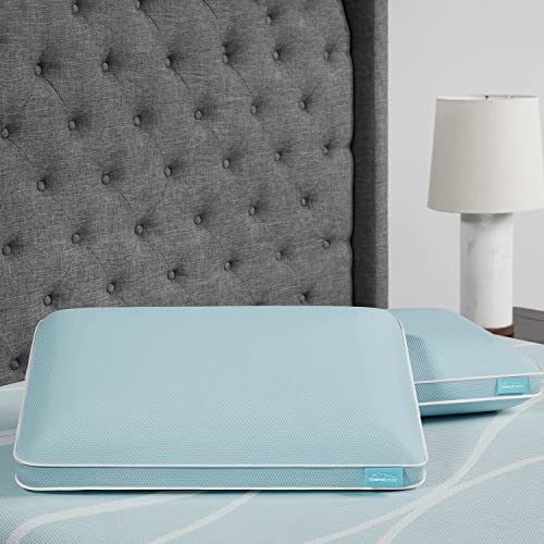 TEMPUR-ProForm + Cooling ProHi Pillow, Memory Foam, King, 5-Year Limited Warranty
