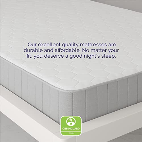Signature Sleep,Polyester Tranquility 6 Inch 2-Sided Flippable Bonnell Spring Coil Mattress, Twin Size,Medium GreenGuard Gold Certified