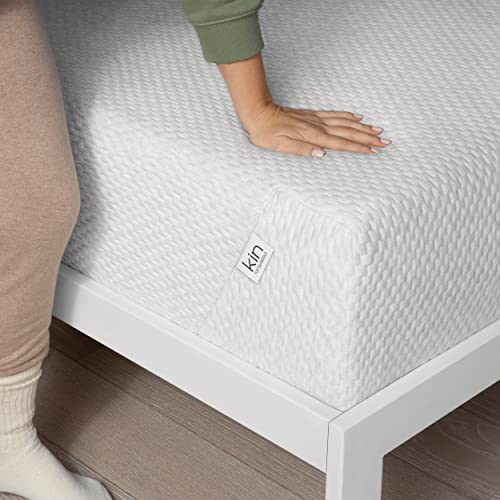 Kin By Tuft & Needle 10-Inch King Amazon Exclusive Mattress, Adaptive Foam Bed in a Box, Sleeps Cool and Supportive, CertiPUR-US, 100-Night Sleep Trial, 10-Year Limited Warranty, White