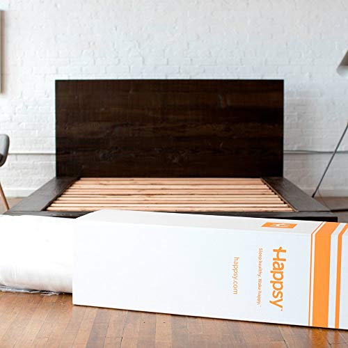 Happsy Organic Mattress, Healthy and Safe Mattress with Organic Latex and Encased Coils, Non-Toxic, Full