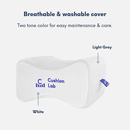 Cushion Lab Extra Support Orthopedic Knee Pillow for Side Sleepers