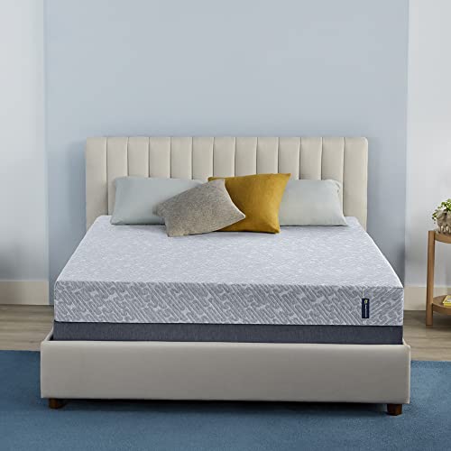 Serta - 7 inch Cooling Gel Memory Foam Mattress, Twin Size, Medium-Firm, Supportive, CertiPur-US Certified, 100-Night Trial, for Ewe - Grey