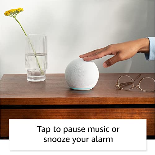 Echo Dot (5th Gen, 2022 Release) in Charcoal bundle with TP-Link Kasa Smart Color Bulb