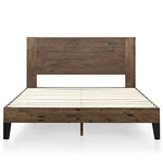 ZINUS Tonja Wood Platform Bed Frame With Headboard / Mattress Foundati