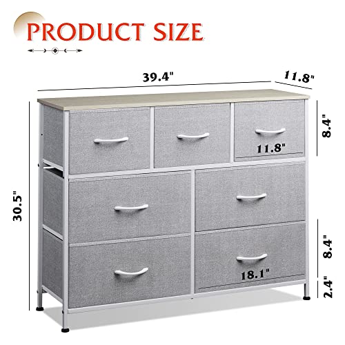 WLIVE Dresser TV Stand, Entertainment Center with Fabric Drawers, Medi WLIVE Dresser TV Stand, Entertainment Center with Fabric Drawers, Medi