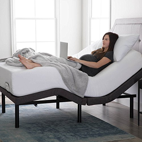 Lucid L300 Adjustable – Queen Bed Frame with Head and Foot Incline –USB – Wireless Remote – 5-Minute Assembly – Quiet Motor – Adjustable Bed Base Queen