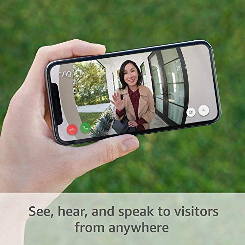 Ring Video Doorbell – Satin Nickel with Ring Chime (2020 release)
