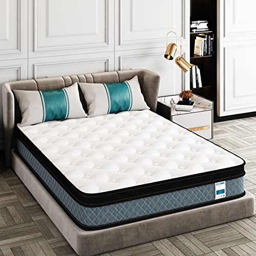 Crystli Twin Mattress, 10 Inch Memory Foam Mattress with Innerspring Hybrid Mattress in a Box Pressure Relief & Supportive Twin Size Mattress 100-Night Trial 10-Year Support