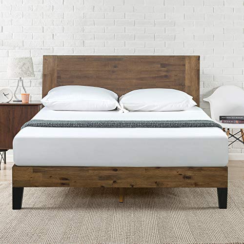 ZINUS Tonja Wood Platform Bed Frame with Headboard / Mattress Foundation with Wooden Slat Support / No Box Spring Needed / Easy Assembly, Full, 76.5"L x 53.6"W x 39.4"H