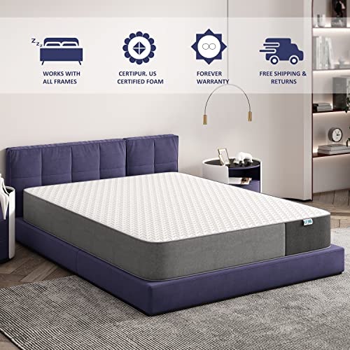 Queen Size Mattress, Crystli 10 inch Memory Foam Mattress Breathable Foam Bed Mattress with CertiPUR-US Certified Foam for Sleep Supportive & Pressure Relief 10 Year Warranty