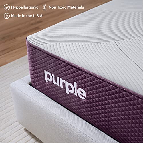 Purple Restore Mattress (Soft) – Queen, GelFlex Grid, Better Than Memory Foam, Temperature Neutral, Responsiveness, Breathability, Made in USA