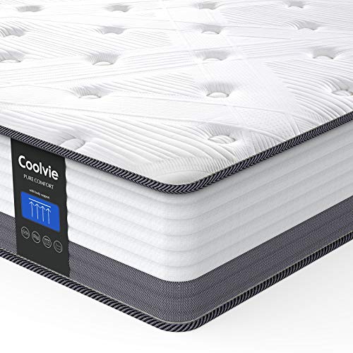 Queen Mattresses, Coolvie 10 Inch Queen Size Hybrid Mattress, Queen Ma
