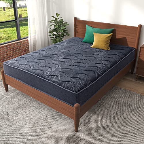 Airdown Twin XL Mattress, 9 Inch Hybrid Mattress Twin XL Made in USA, Memory Foam and Innerspring Hybrid Mattress in A Box, Pocket Innersprings Mattress for Motion Isolation, Medium