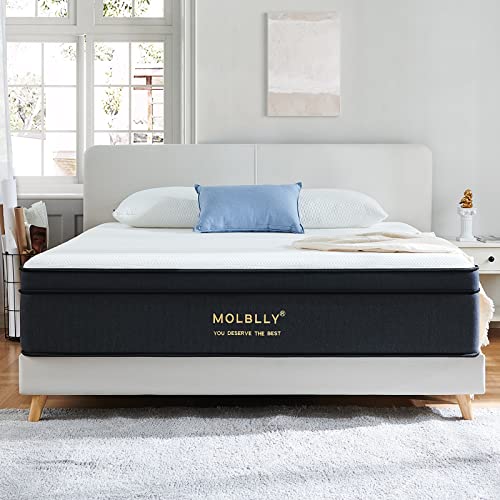 AICEHOME 12" King Size Mattress – Breathable Hybrid Spring, Medium Firm, Bed In A Box
