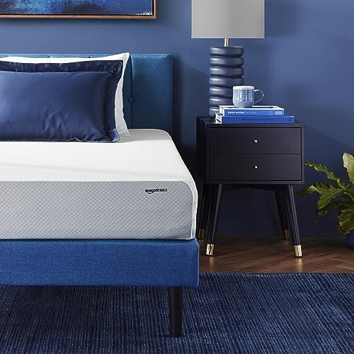 8 Inch Soft Amazon Basics Memory Foam Mattress, Soft Plush Feel, 8 Inch, Twin, Whi