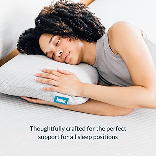 Leesa Premium Foam Pillow for Sleeping, Standard Size, CertiPUR-US Certified / 30-Night Trial