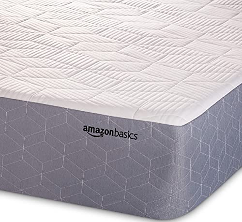 Amazon Basics Cooling Gel-Infused, Medium-Firm Memory Foam Mattress, CertiPUR-US Certified - King Size, 10 Inch