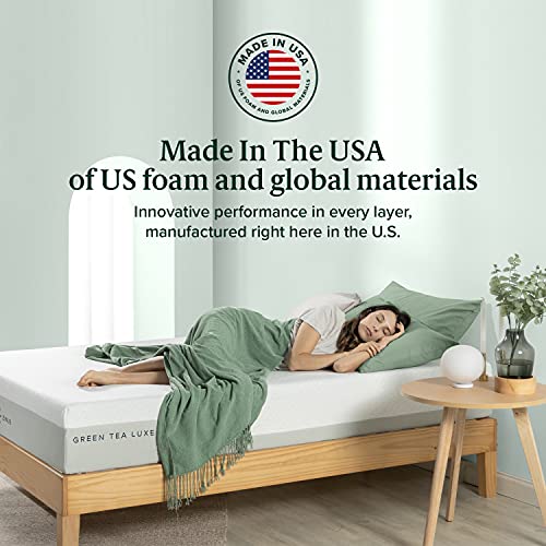 ZINUS 12 Inch Green Tea Luxe Memory Foam Mattress / Pressure Relieving / CertiPUR-US Certified / Bed-in-a-Box / All-New / Made in USA, Twin