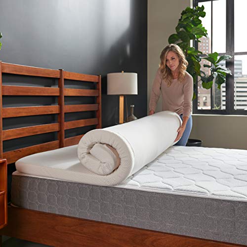 Tempur-Pedic TEMPUR Supreme 3-Inch Mattress Topper, Medium Firm, Queen, White