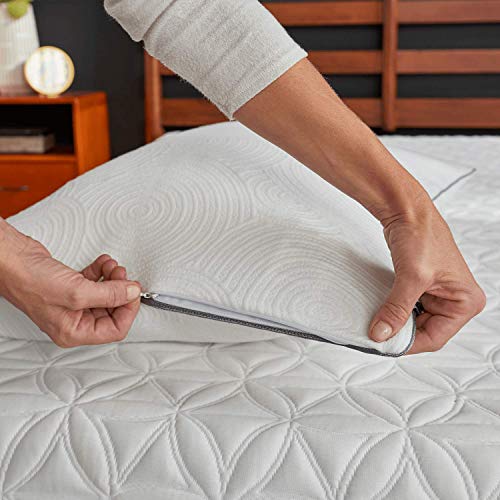 Tempur-Pedic TEMPUR-Protect Pillow Protector, King - 37.5" x 20", White