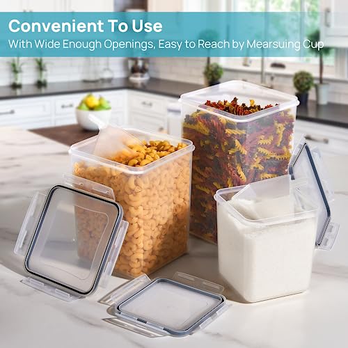 Vtopmart 10 PCS Flour and Sugar Storage Container, Large Airtight Food