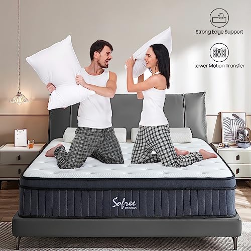 sofree bedding Full Size Mattress, 10 Inch Memory Foam Hybrid Mattress Full, Pocket Spring Full Mattress in a Box for Motion Isolation, Strong Edge Support, Pressure Relief, Medium Firm, CertiPUR-US