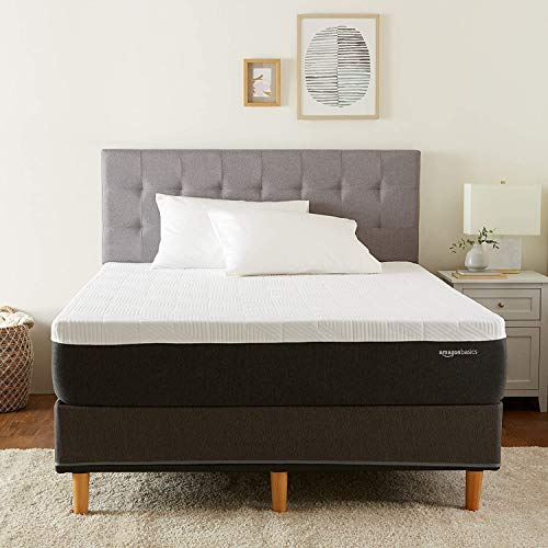 Amazon Basics Cooling Gel Infused Firm Support Latex-Feel Mattress, CertiPUR-US Certified - Full Size, 12 inch