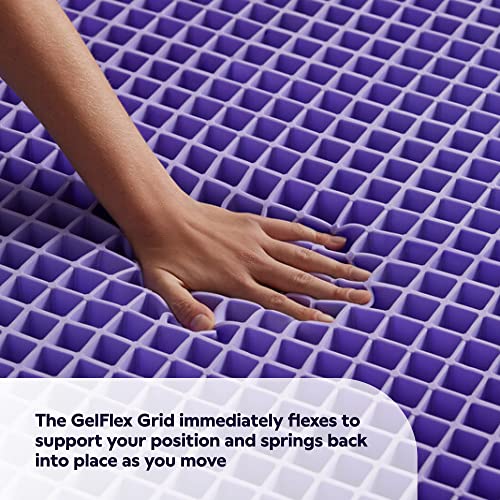 Purple NewDay Mattress - King, GelFlex Grid, Better Than Memory Foam, Temperature Neutral, Responsiveness, Breathability, Made in USA