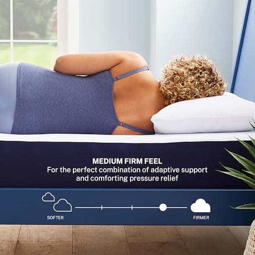Sleep Innovations Marley 10 Inch Cooling Gel Memory Foam Mattress, Queen Size, Bed in a Box, Medium Firm Support