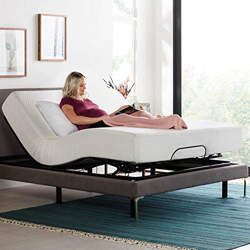 LINENSPA Adjustable Bed Base - Motorized Head and Foot Incline - Quick and Easy Assembly