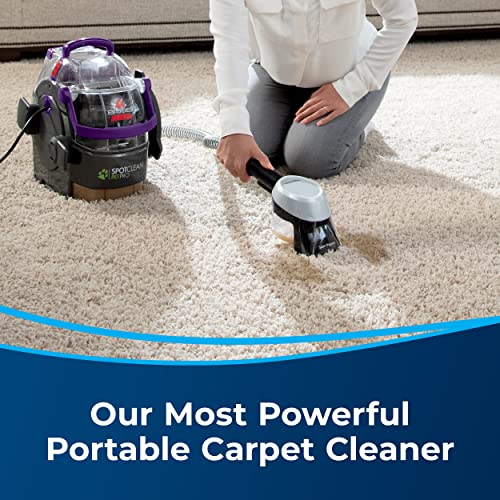 BISSELL SpotClean Pet Pro Portable Carpet Cleaner, 2458, Grapevine Purple, Black, Large