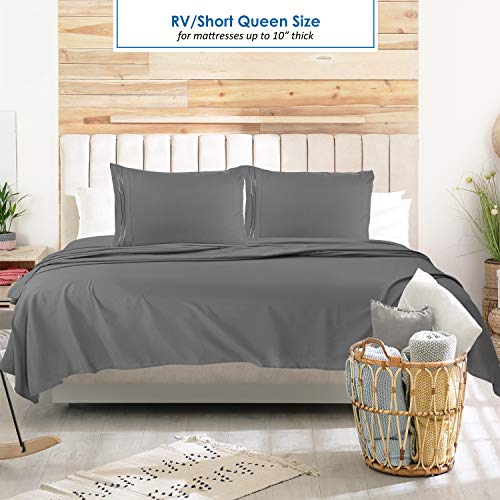 Soft Rv Gray Nestl Grey RV Queen Sheets – Super Soft RV Short Queen Sheets for RV C